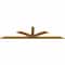 Ekena Millwork Richland Rough Sawn Timber Gable Bracket, Western Red Cedar, 96"W x 24"H x 2"D x 4"F, 6/12 Pitch GBW096X24X0204RIC00RWR - alternate 5